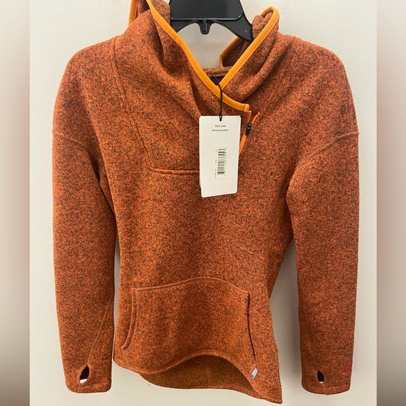 XS 🔖 STIO Women’s Fleece Hoodie Sweetwater Sunset Heather $250 - Picture 5 of 6